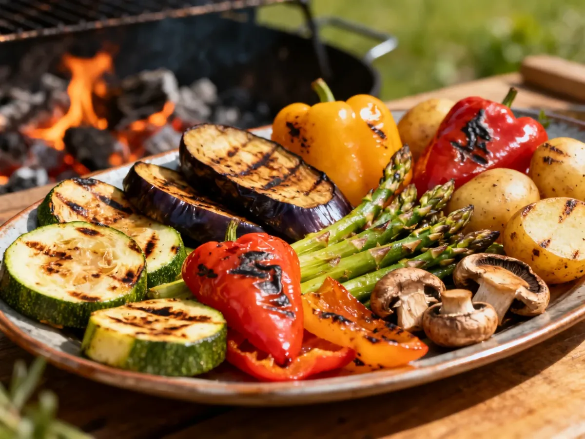 Soczyste grillowane warzywa z lekko przypieczoną powierzchnią